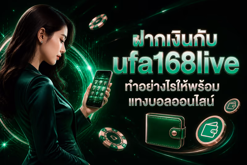 ฝากเงินกับ ufa168live ทำอย่างไรให้พร้อมแทงบอลออนไลน์
